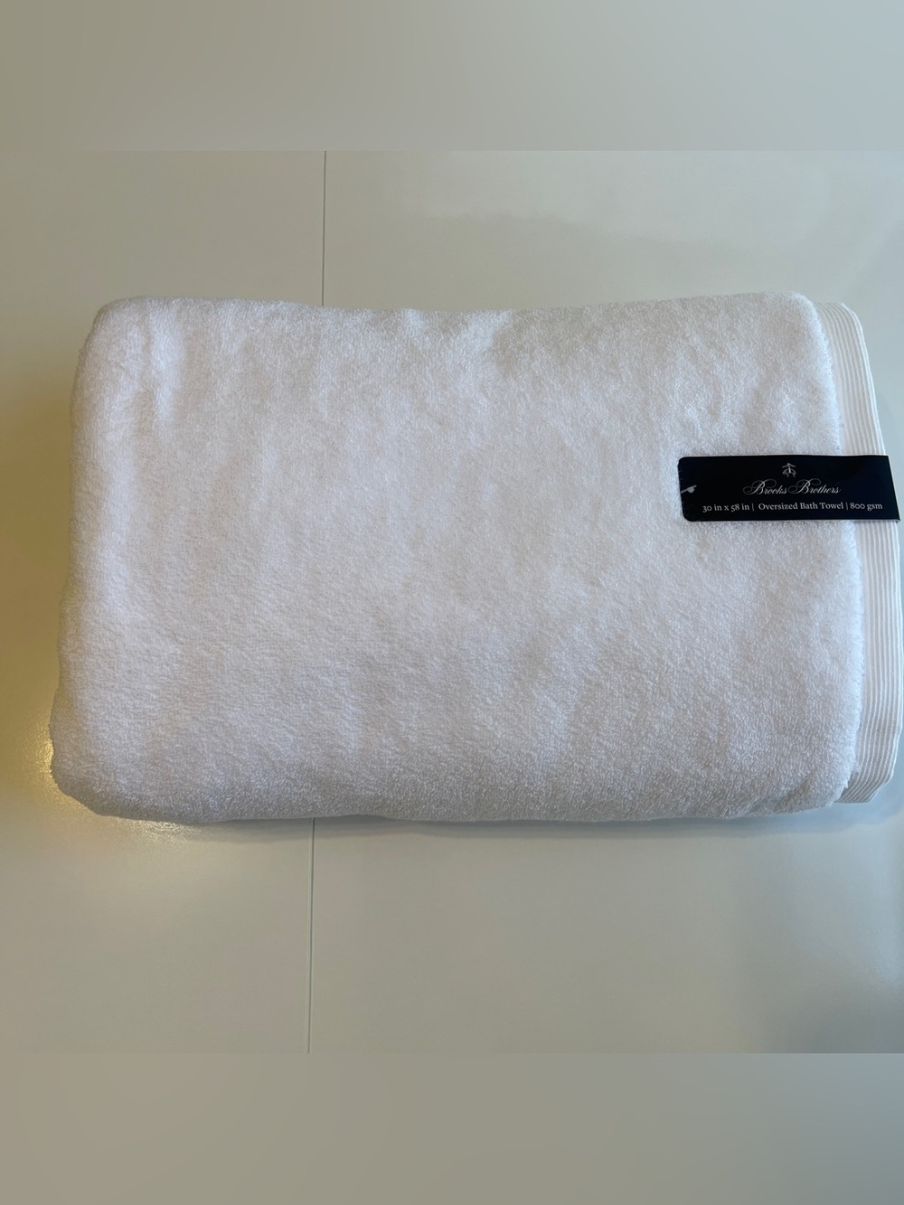 New Brooks Brothers 4 PC White Premium Bath Towels 550, 700, 800 GSM 100% Cotton - Picture 4 of 16